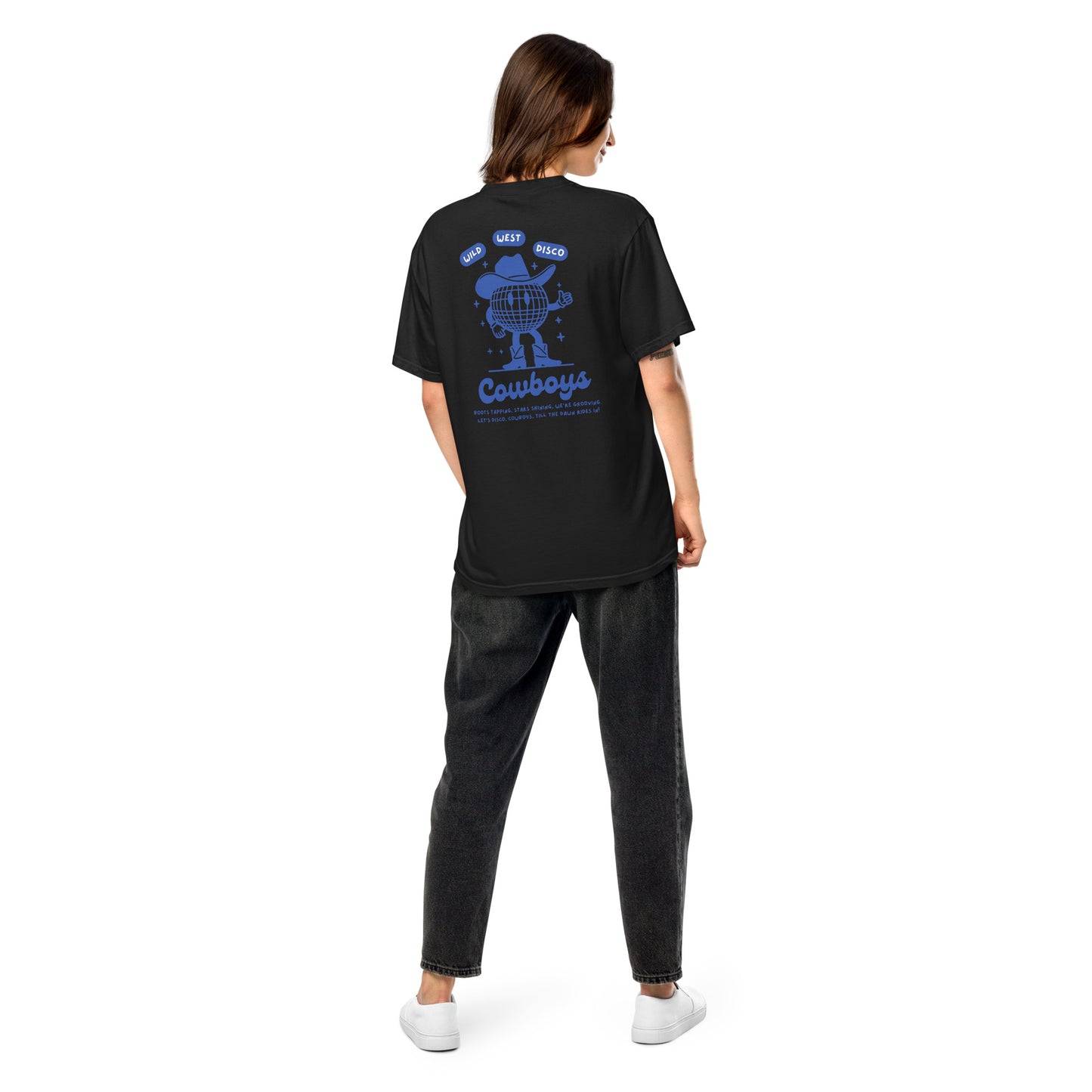 Disco Cowboy Blue Heavyweight T-shirt Unisex