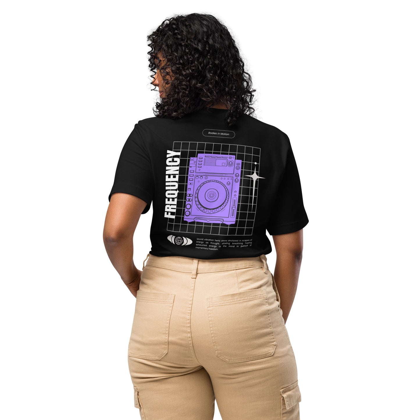 CDJ Audio Frequency Unisex Classic T-shirt Black