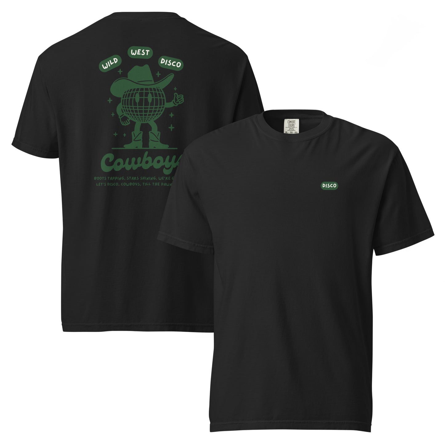 Disco Cowboy Green Heavyweight T-shirt