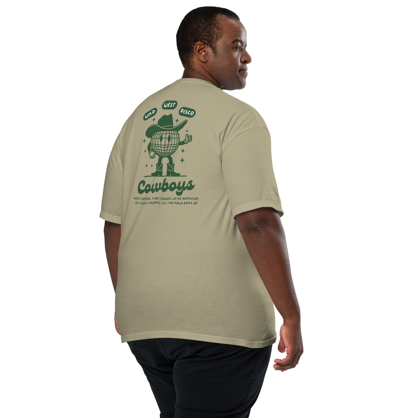 Disco Cowboy Green Heavyweight T-shirt