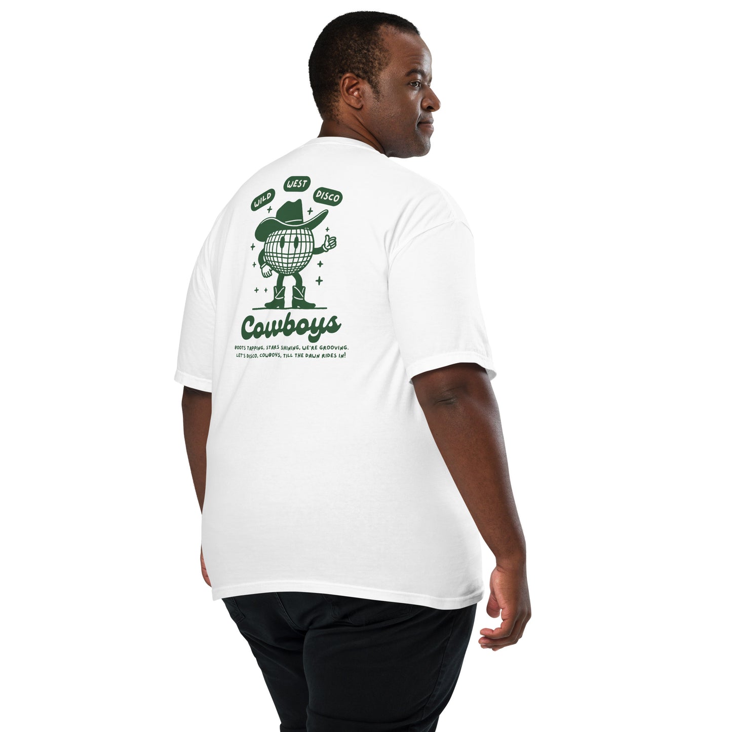 Disco Cowboy Green Heavyweight T-shirt