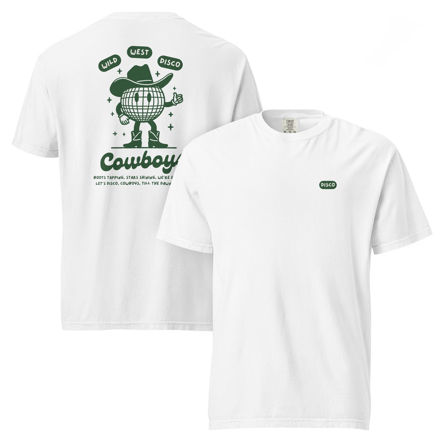 Disco Cowboy Green Heavyweight T-shirt