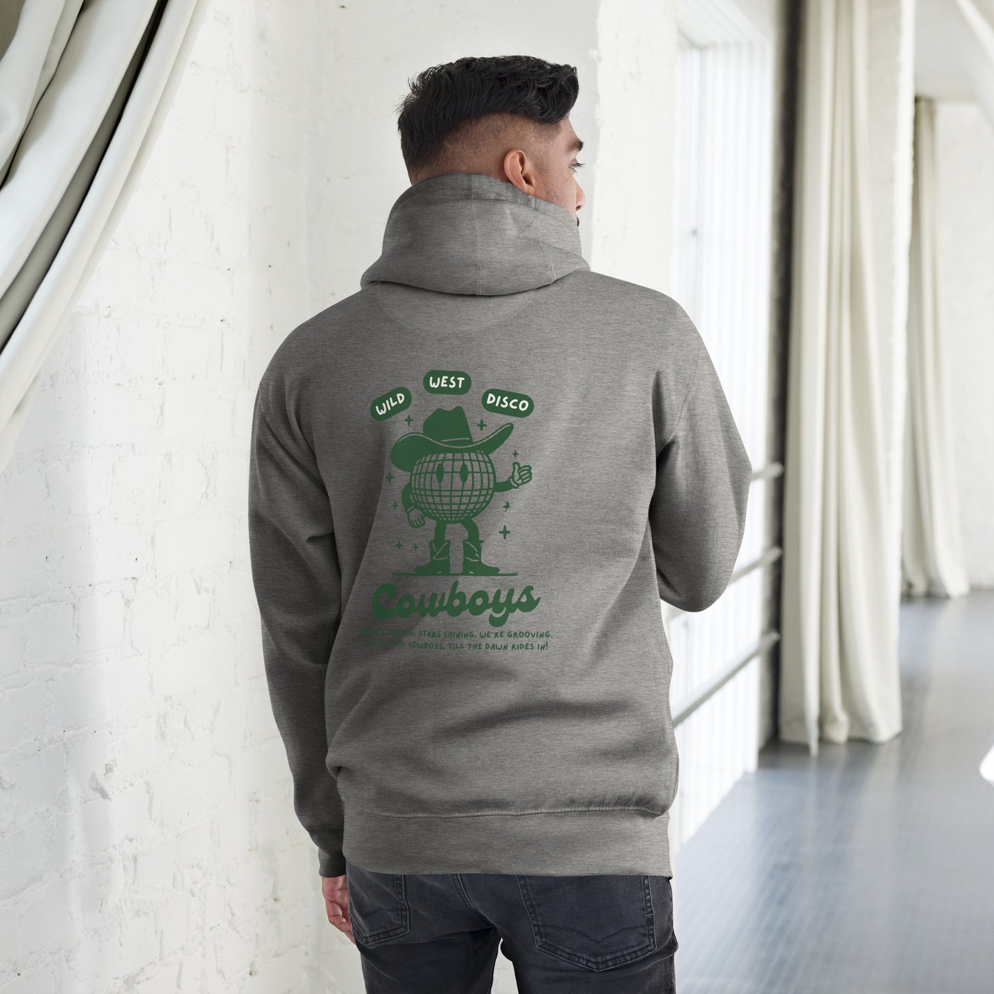 Disco Cowboy Hoodie Green