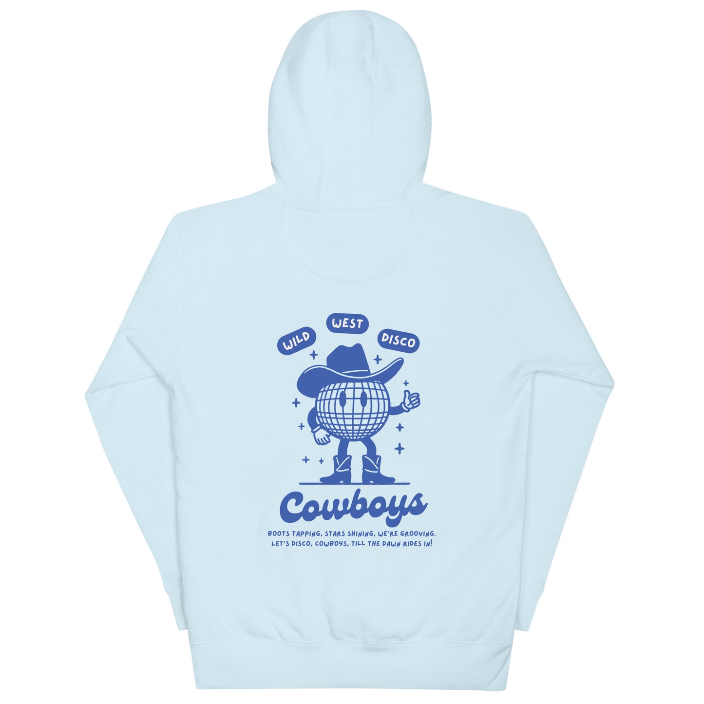 Disco CowBoy Hoodie Blue